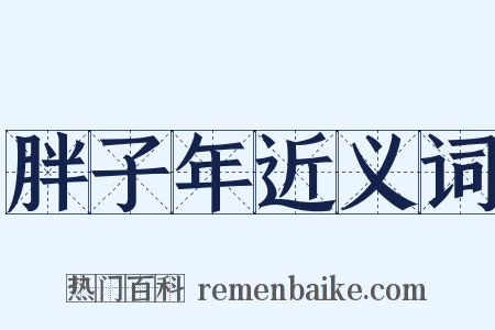 胖子年近义词是什么意思的图片